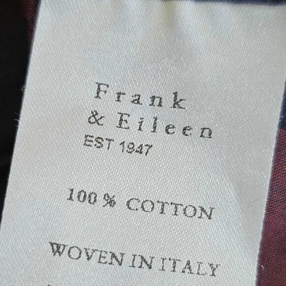 Frank & Eileen 'Frank' Buffalo Plaid Cotton Shirt $248 Red and Navy Size XL - Picture 10 of 10